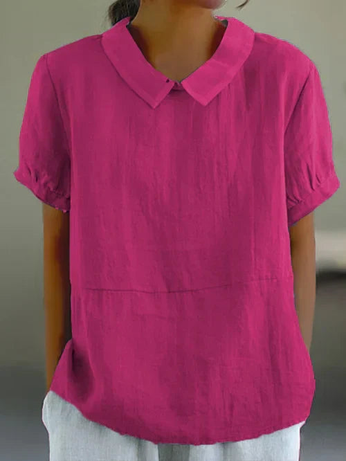 Amalie – Lässige Bluse mit klassischem Kragen