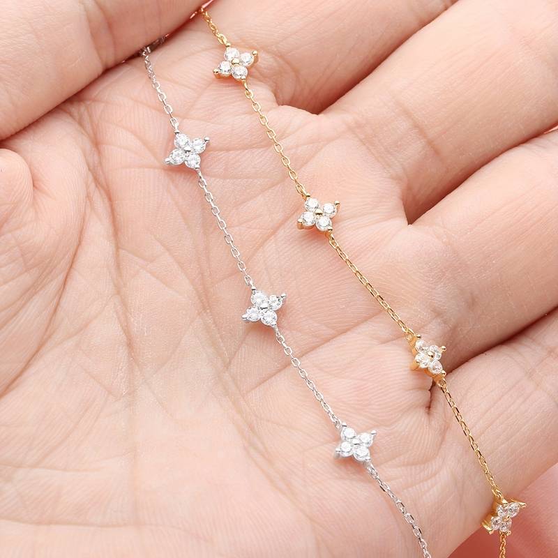 Blumenarmband - Schlichtes Armband