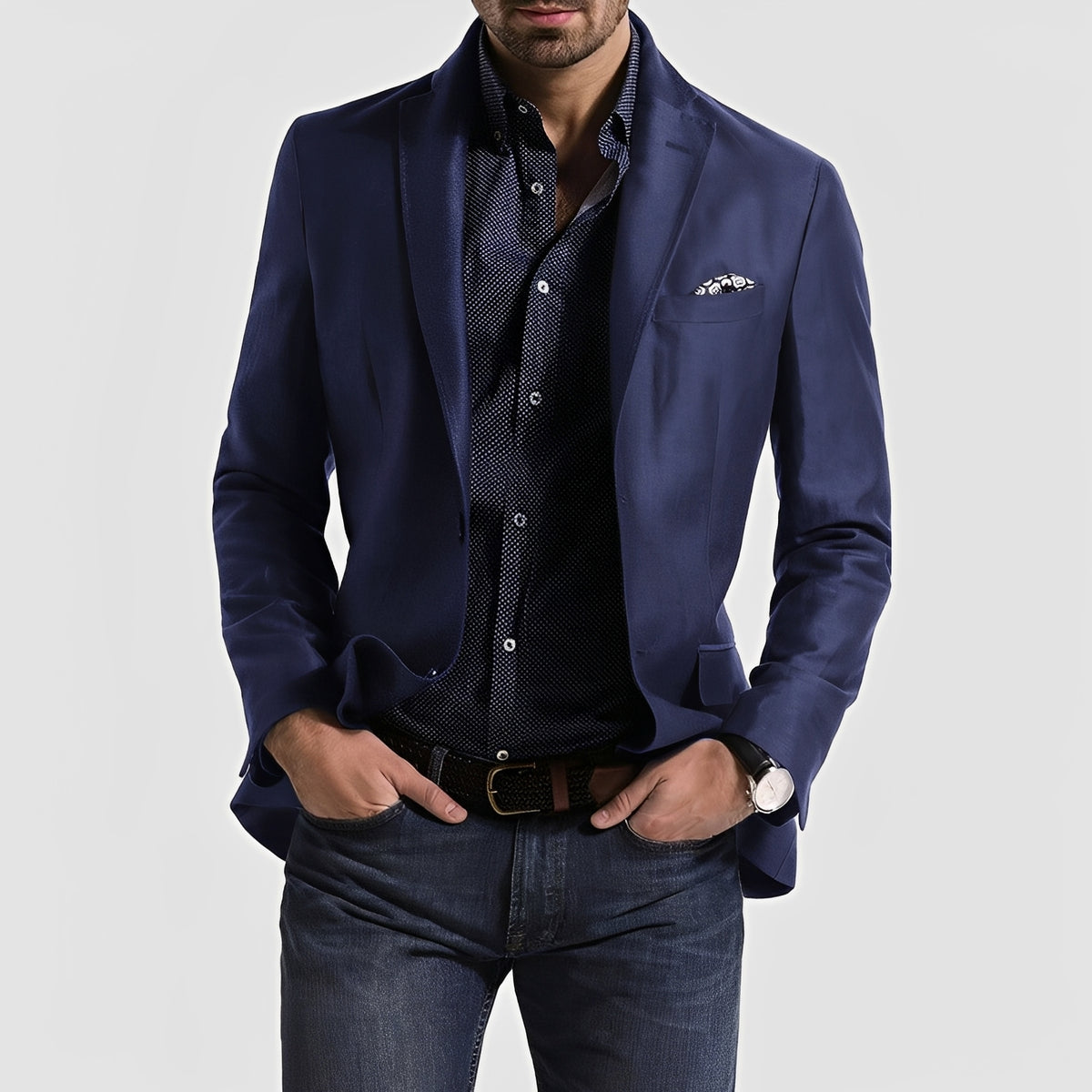 George - Formeller Herrenblazer mit Zweiknopfverschluss