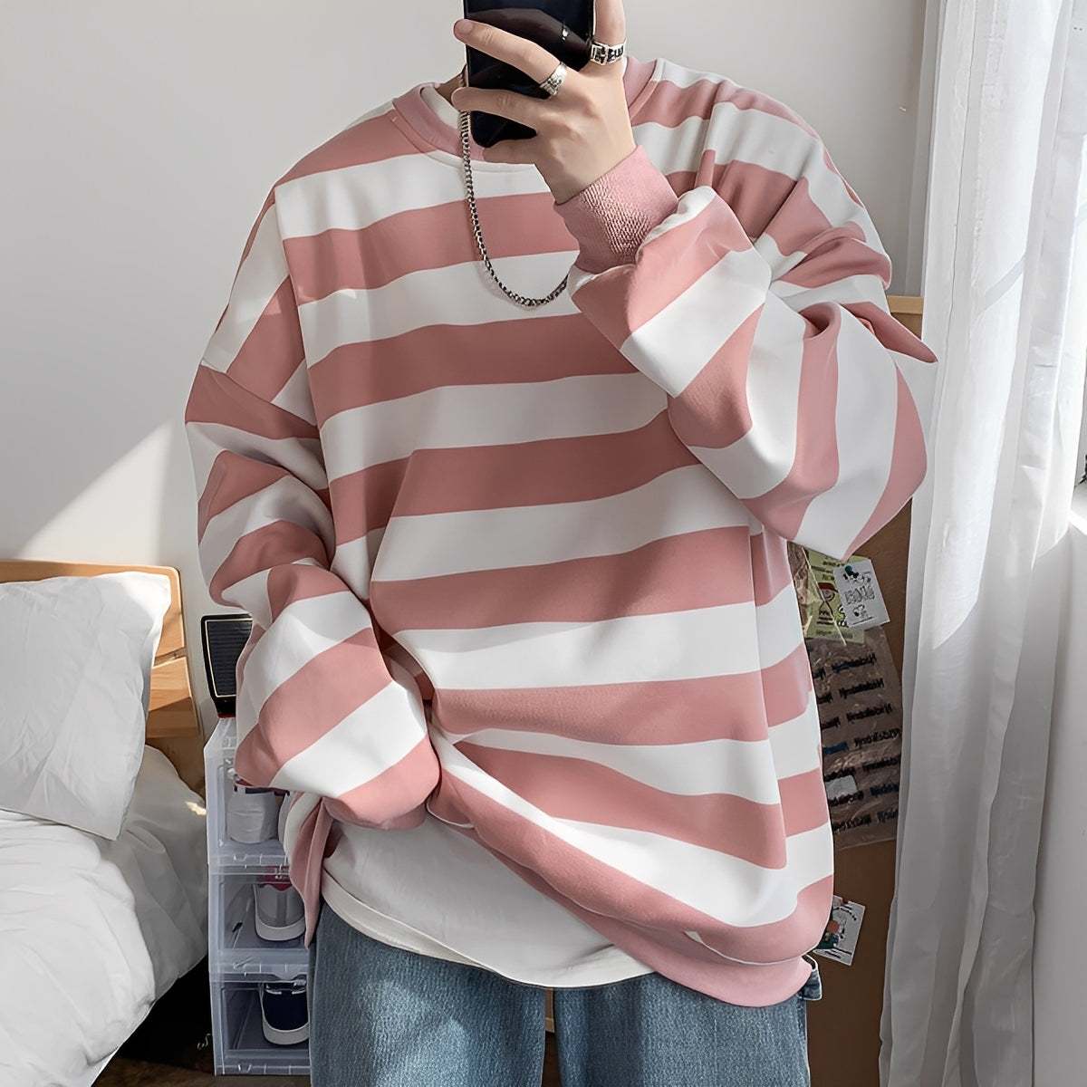 Christian - Locker sitzender, gestreifter Herrenpullover