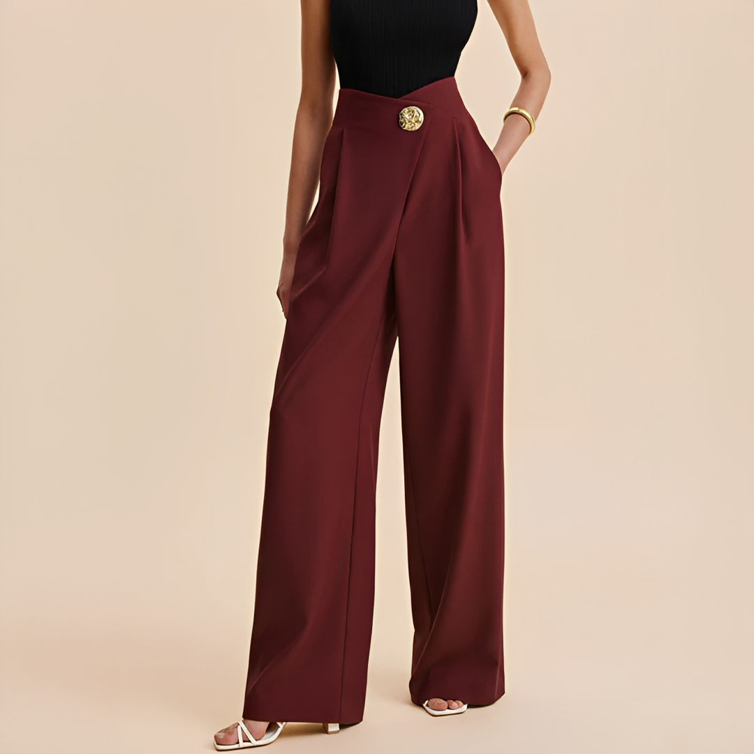 Joyce - Hochgeschnittene Weitbein-Hose