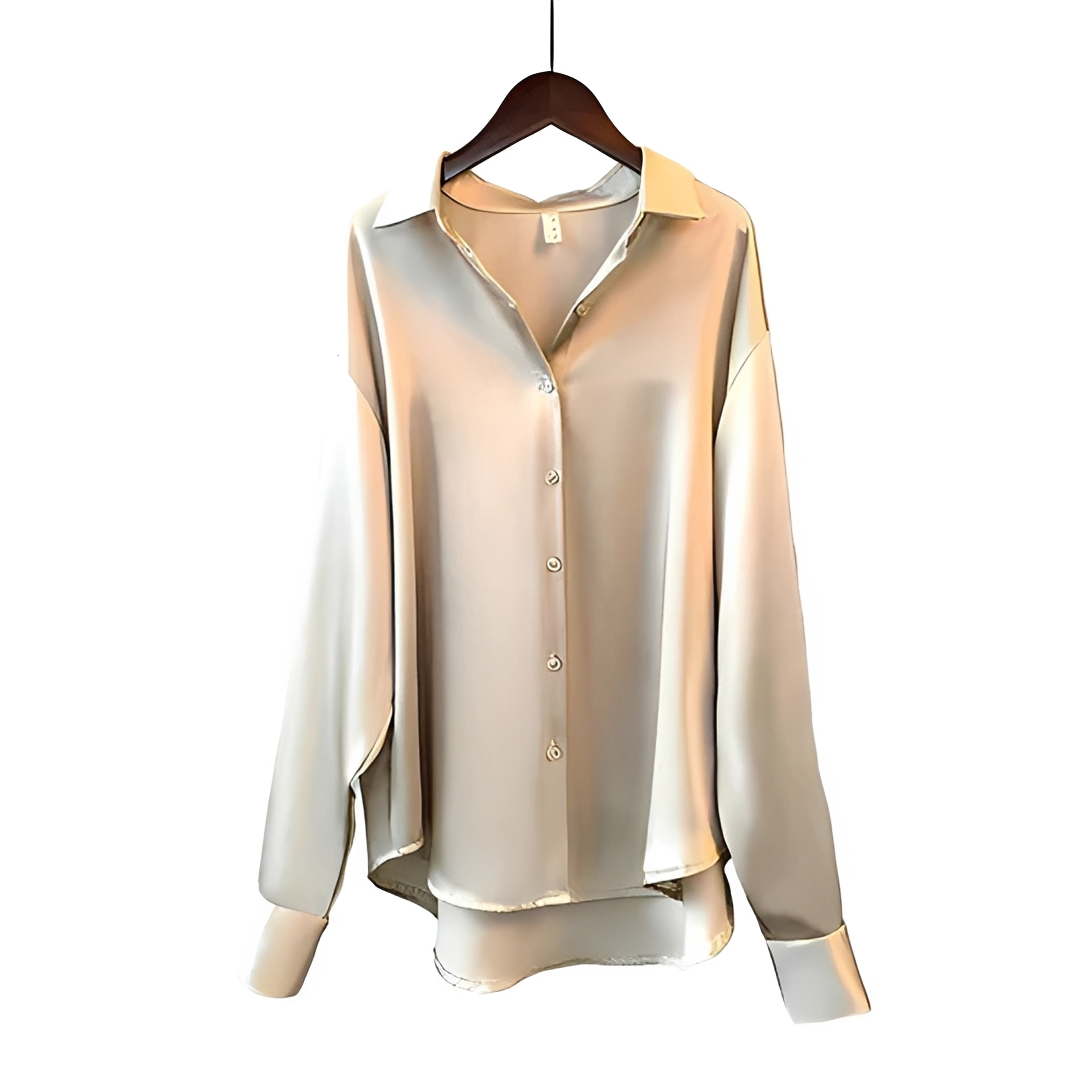 Zaniyah - Glänzendes Langarmshirt