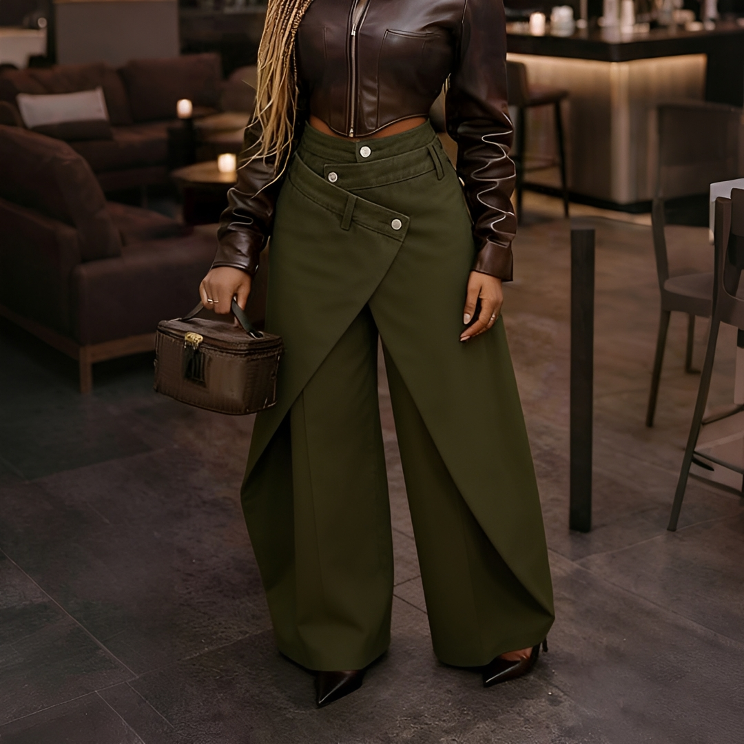 Cheska - Stylische Kreuzungs-Hose