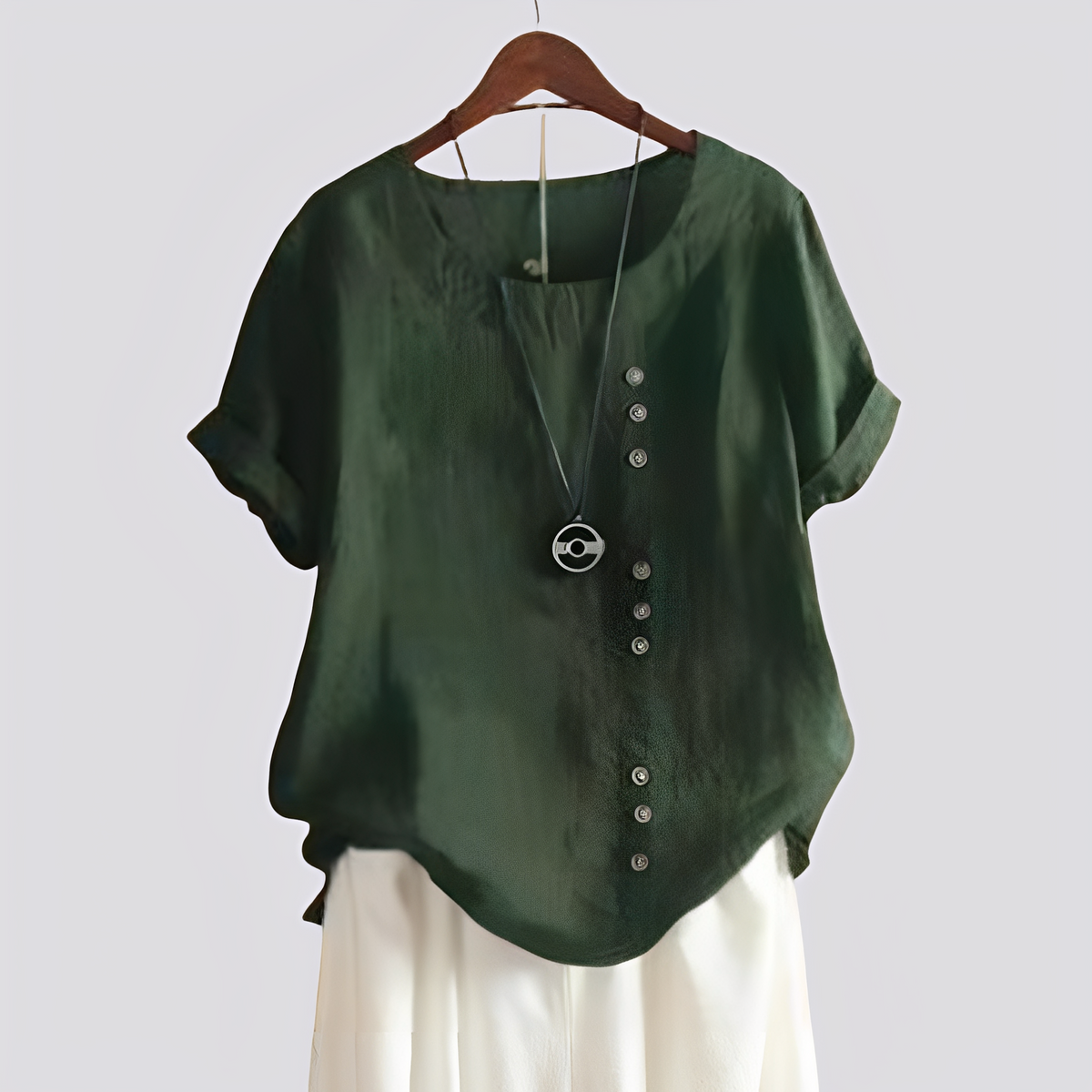 Isabelle - Bequemes Shirt mit kurzen Ärmeln für Damen