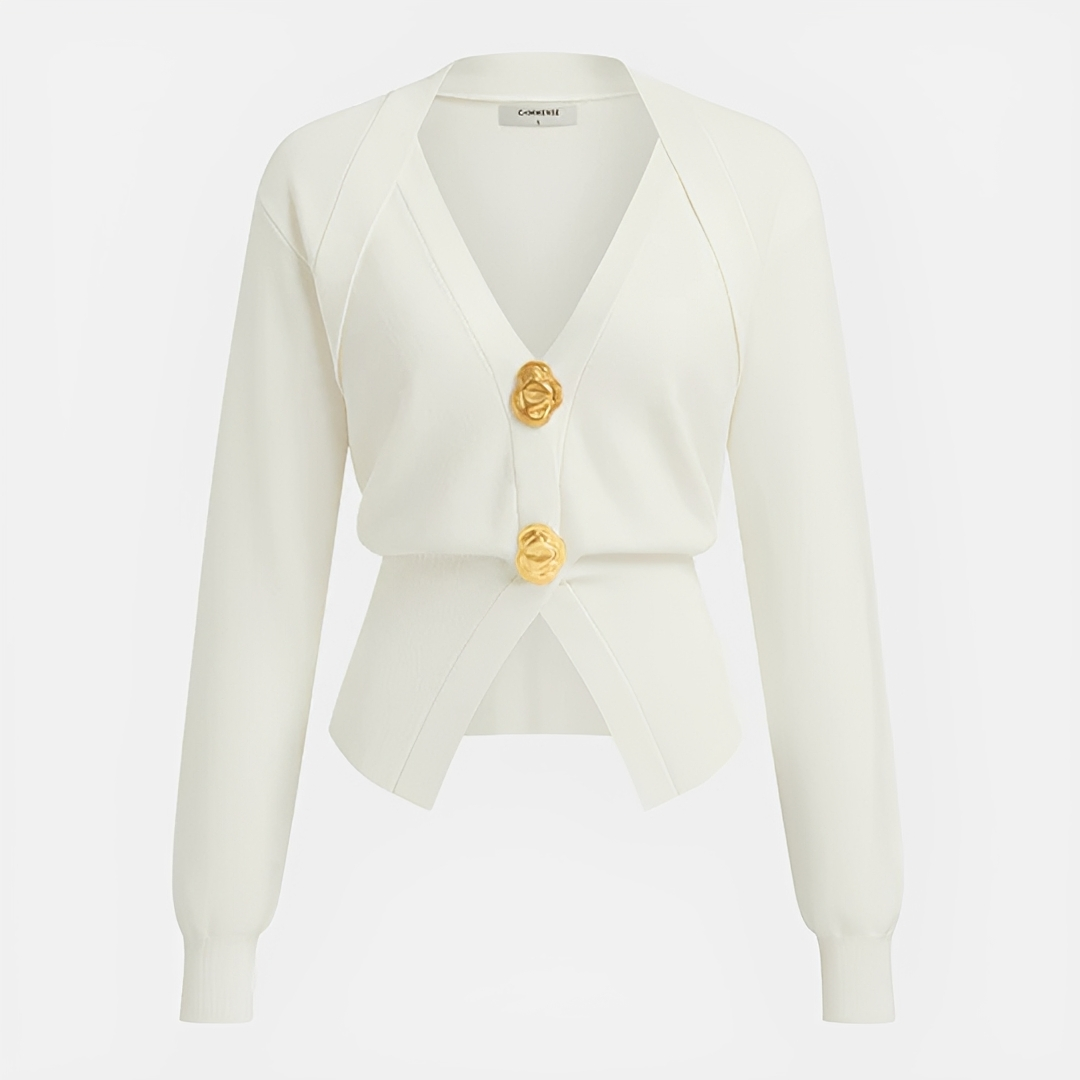 Kisha - Schicke Jacke mit V-Ausschnitt