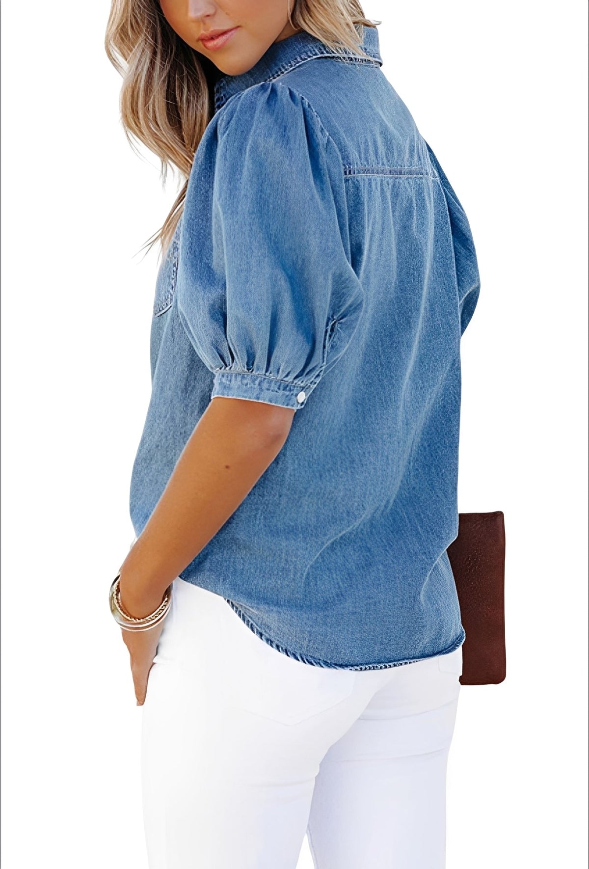 Mila - Trendiges Jeans-Hemd