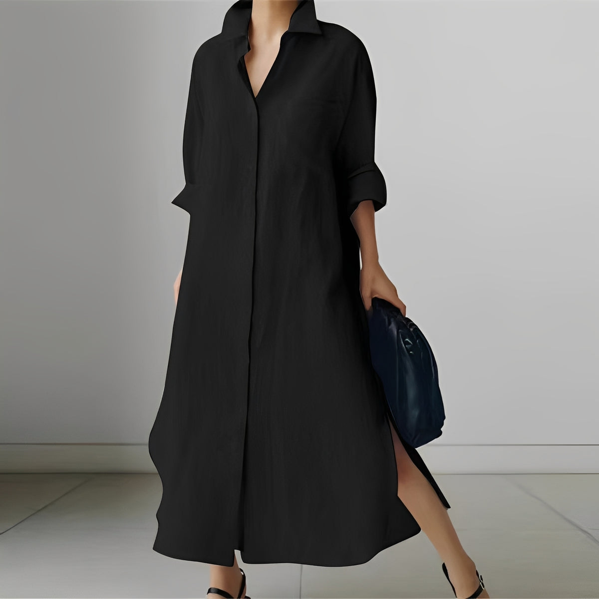 Patricia - Lässiges Oversize-Hemdkleid für Damen