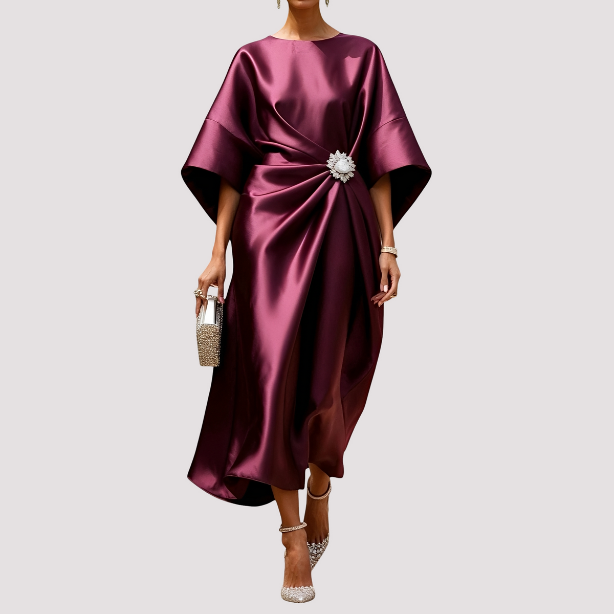 Kay - Stilvolles Wickel-Midikleid