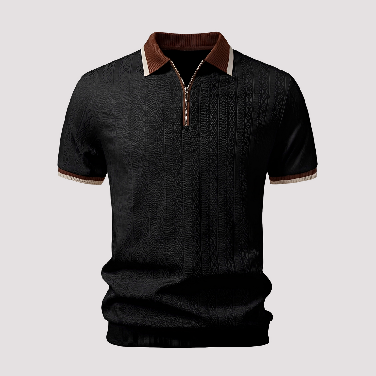 Bryn - Modisches Zip-Poloshirt