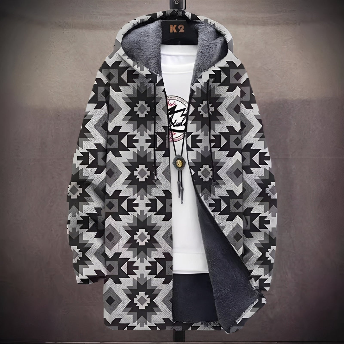 Romy - Stilvoller bedruckter Hoodie für Männer