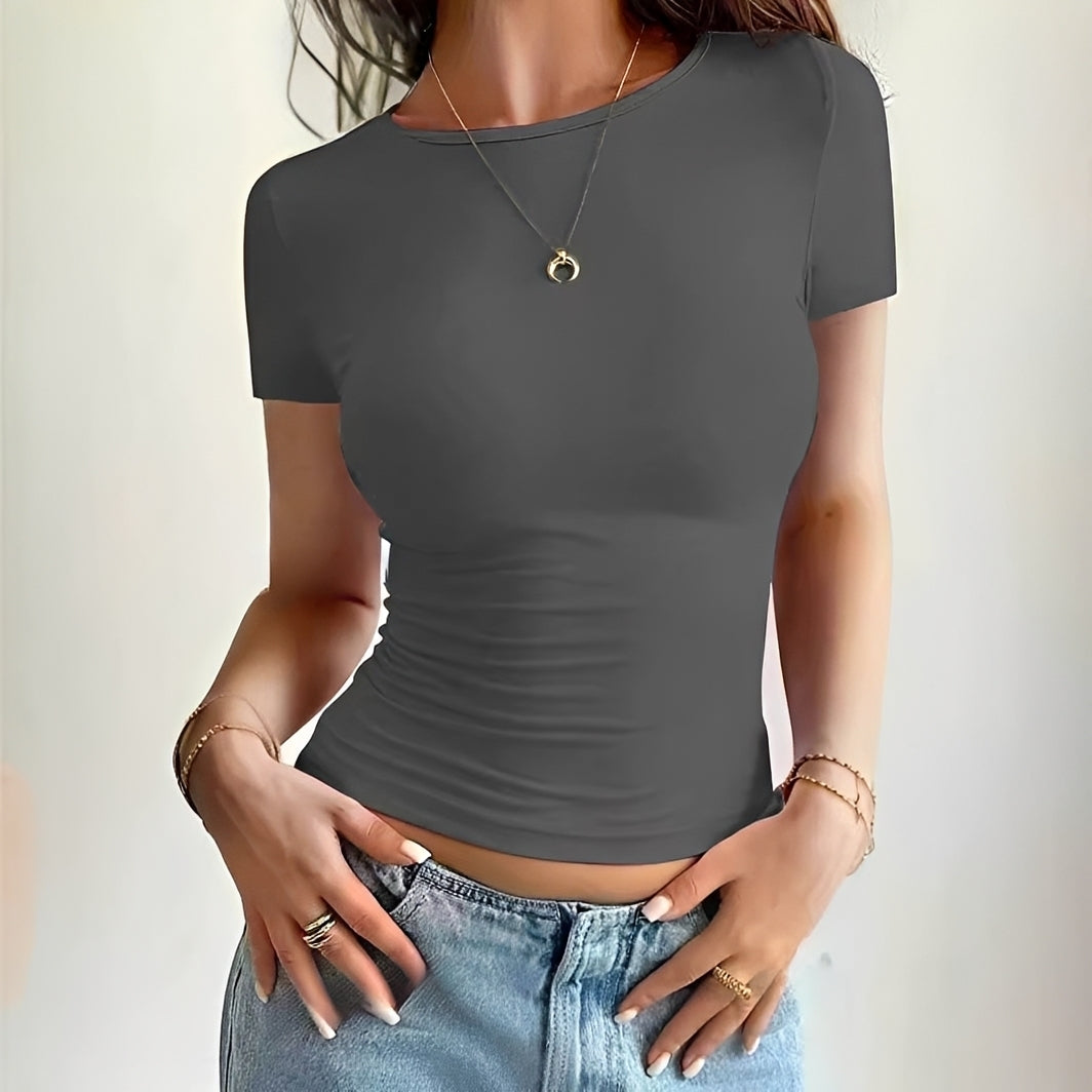Becky - Lockeres Slim Fit T-Shirt