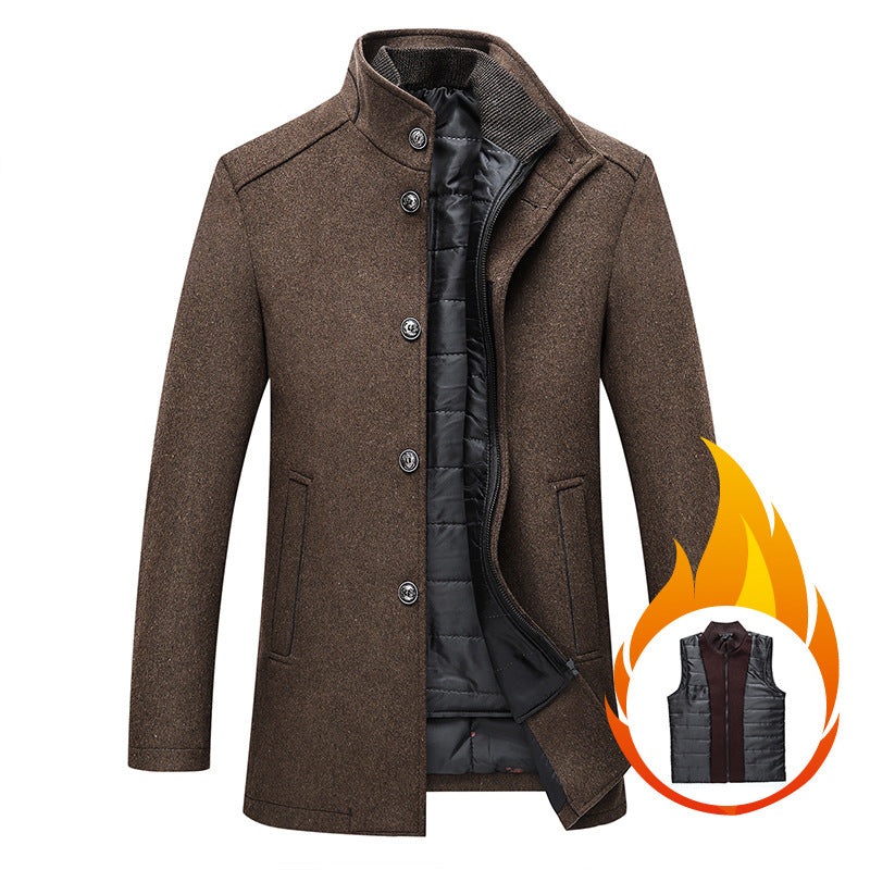 Darren - Eleganter Wollmantel für Herren