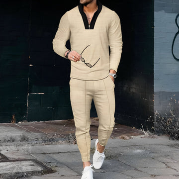 Andrew - Eleganter Herren-Trainingsanzug mit Waffelmuster