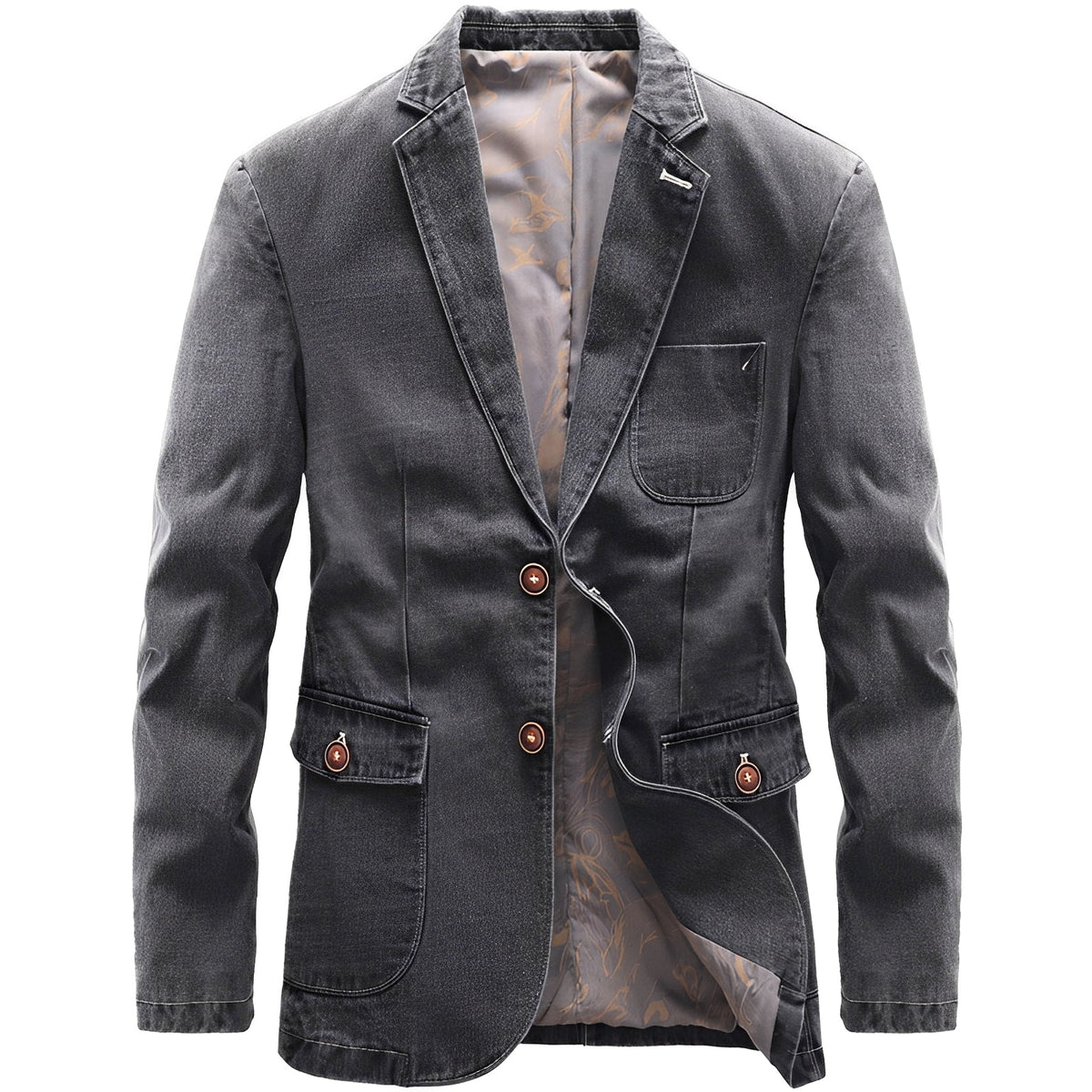 Nichols - Jacke im leichten Denim-Stil