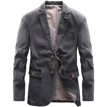 Nichols - Jacke im leichten Denim-Stil