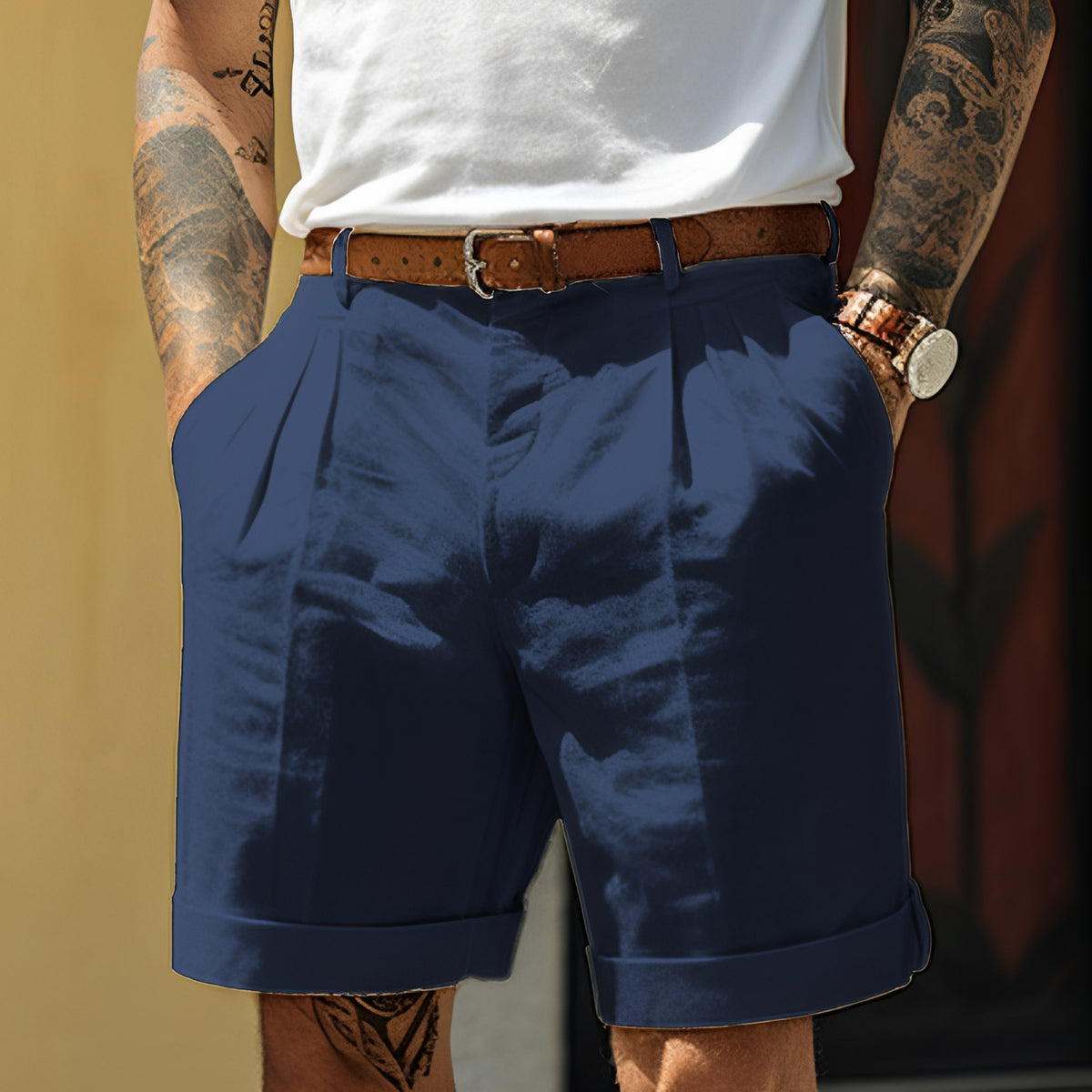 Adrian - Lässige, gerade geschnittene Shorts für Herren