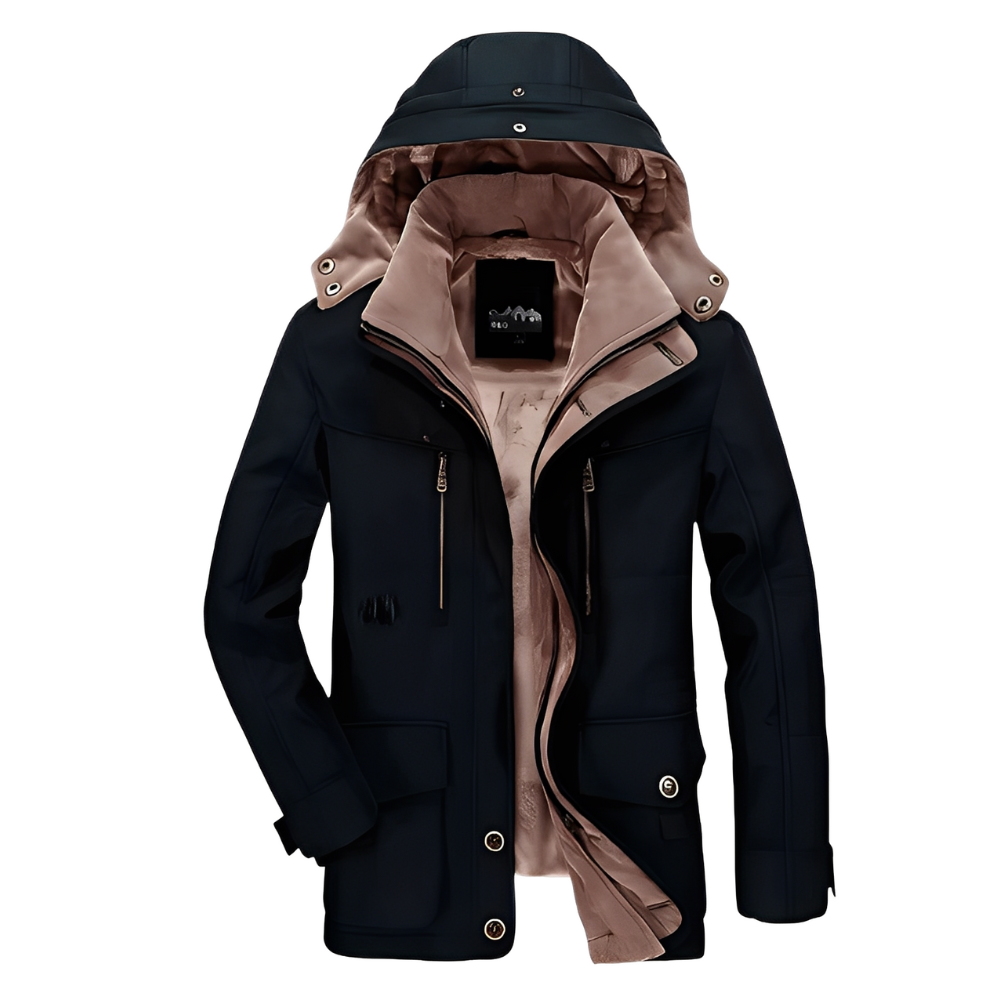 Harold - Herren-Winterjacke mit abnehmbarer Kapuze