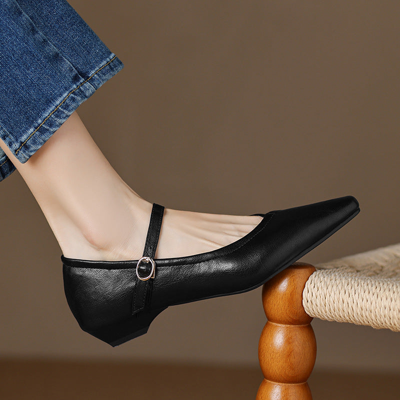 Isobella - Komfortable flache Pumps-Sandalen