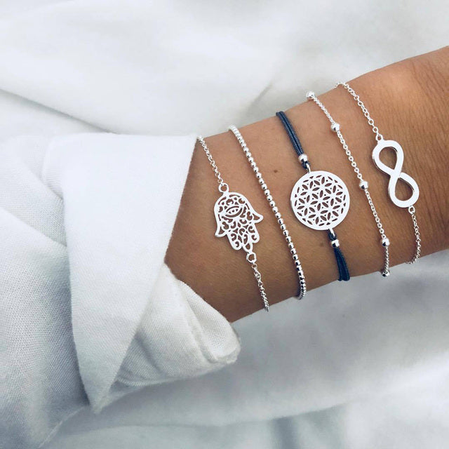 Alora – elegantes Armbandset in Limettengrün