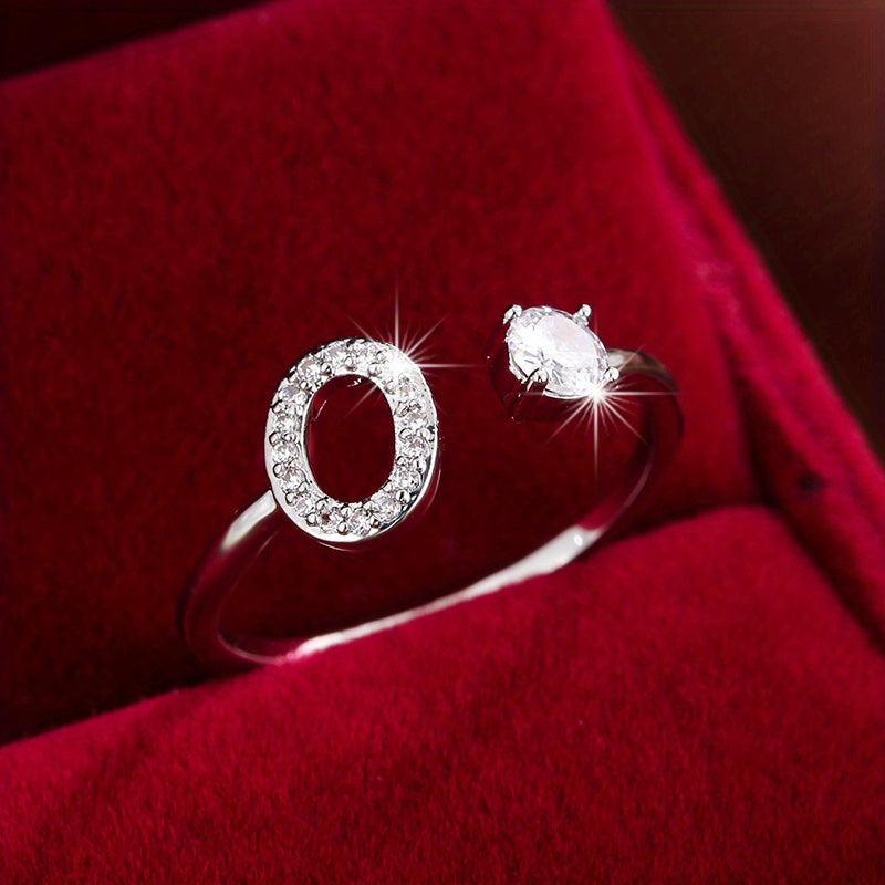 Nova – Stilvoller offener Ring mit Initiale
