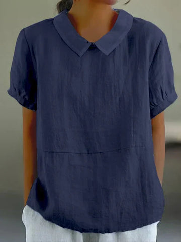 Amalie – Lässige Bluse mit klassischem Kragen