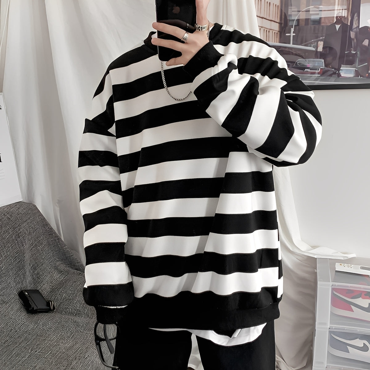 Christian - Locker sitzender, gestreifter Herrenpullover