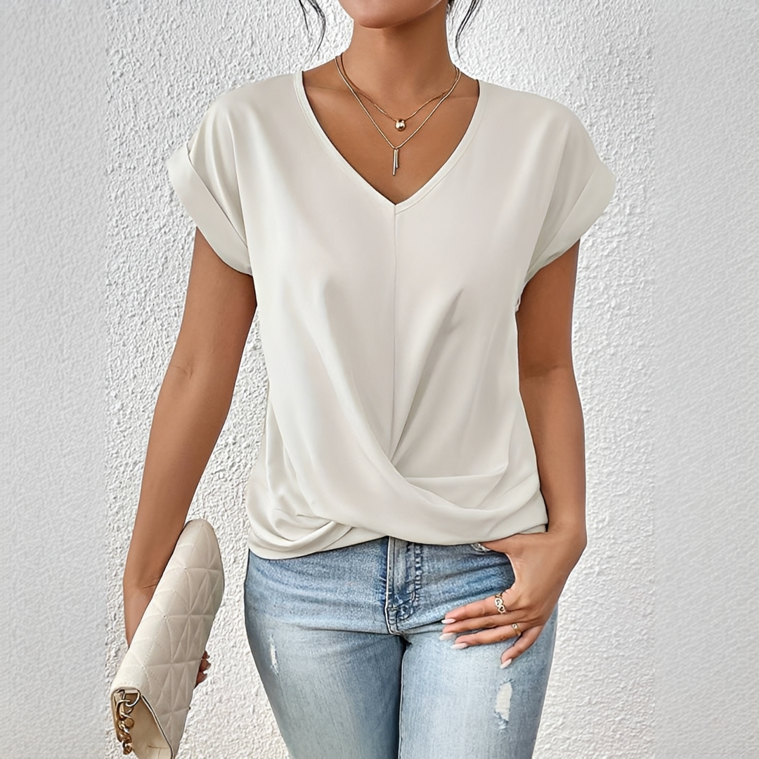 Paola - Elegantes T-Shirt mit kurzen Ärmeln für Damen