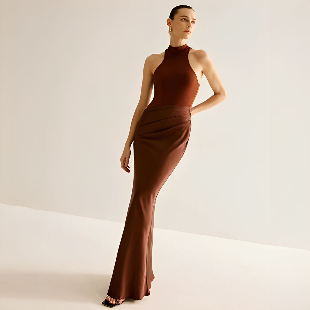 Shyanne - Stilvolles, eng anliegendes Maxikleid