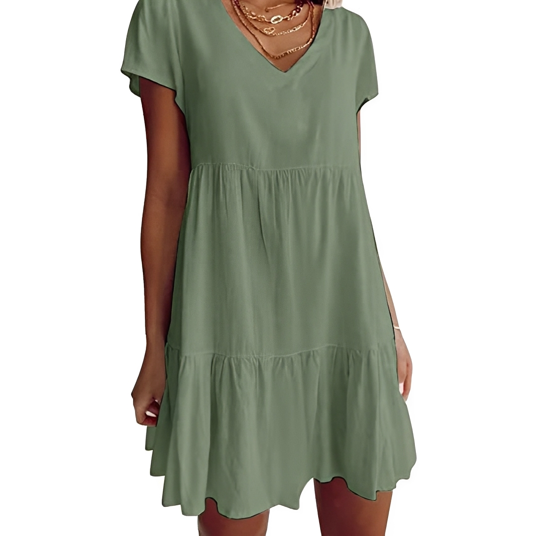 Judith - Lässiges, Weites Kurzkleid