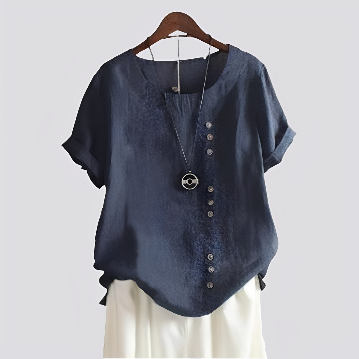 Isabelle - Bequemes Shirt mit kurzen Ärmeln für Damen