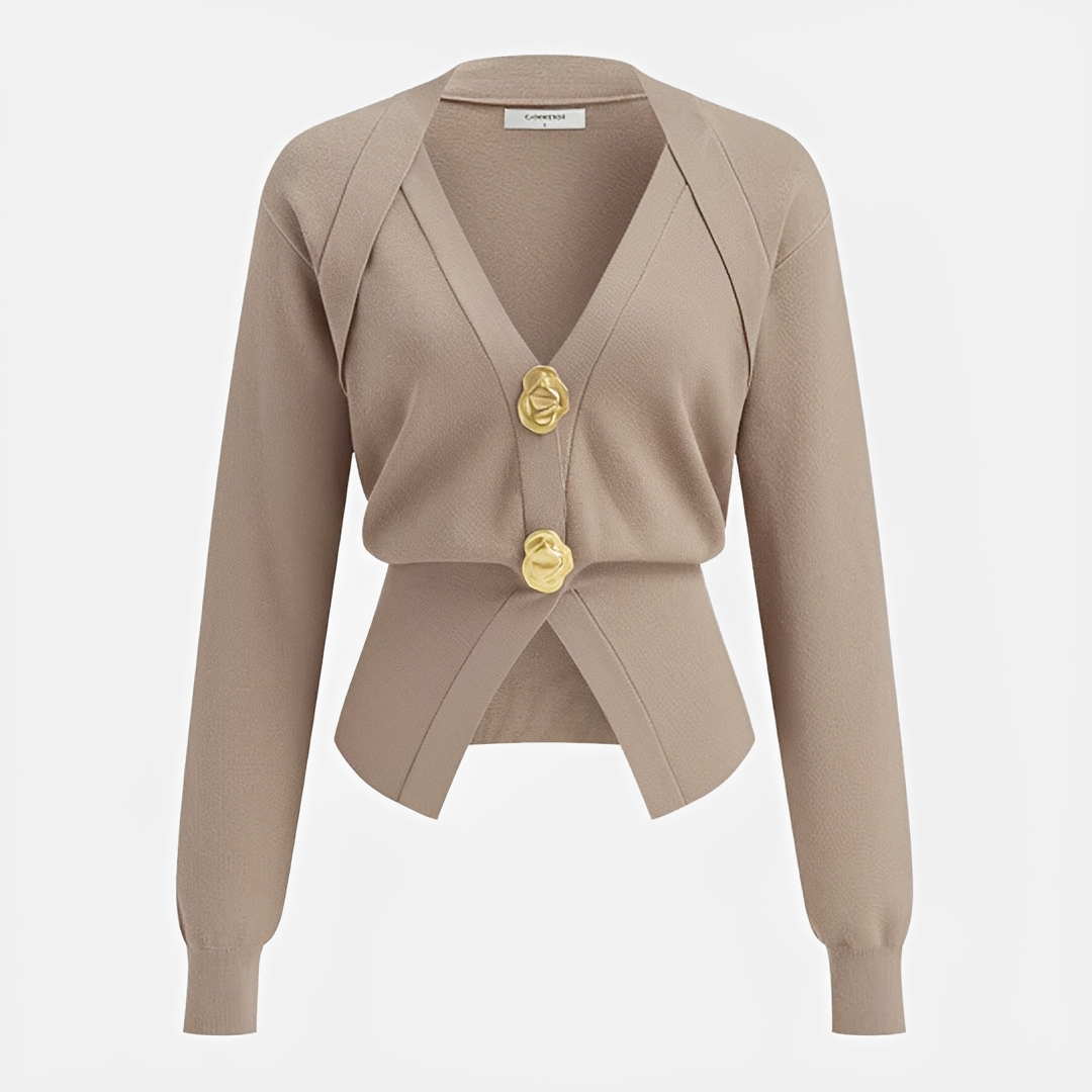 Kisha - Schicke Jacke mit V-Ausschnitt