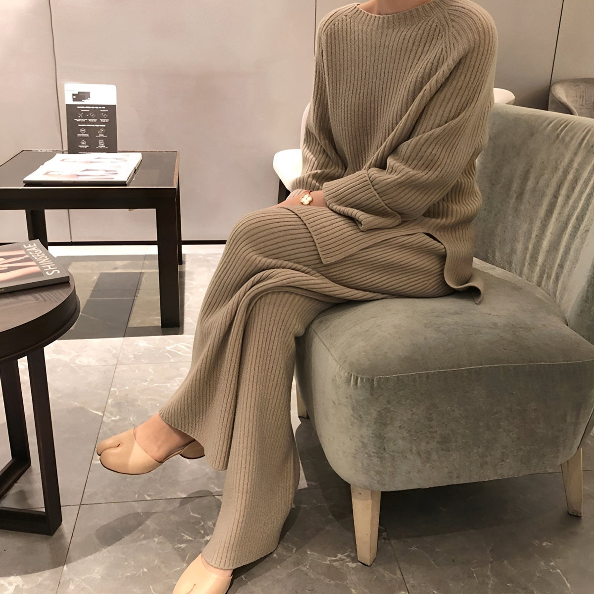Christine – Damen-Set mit lockerem Pullover und bequemen Hosen