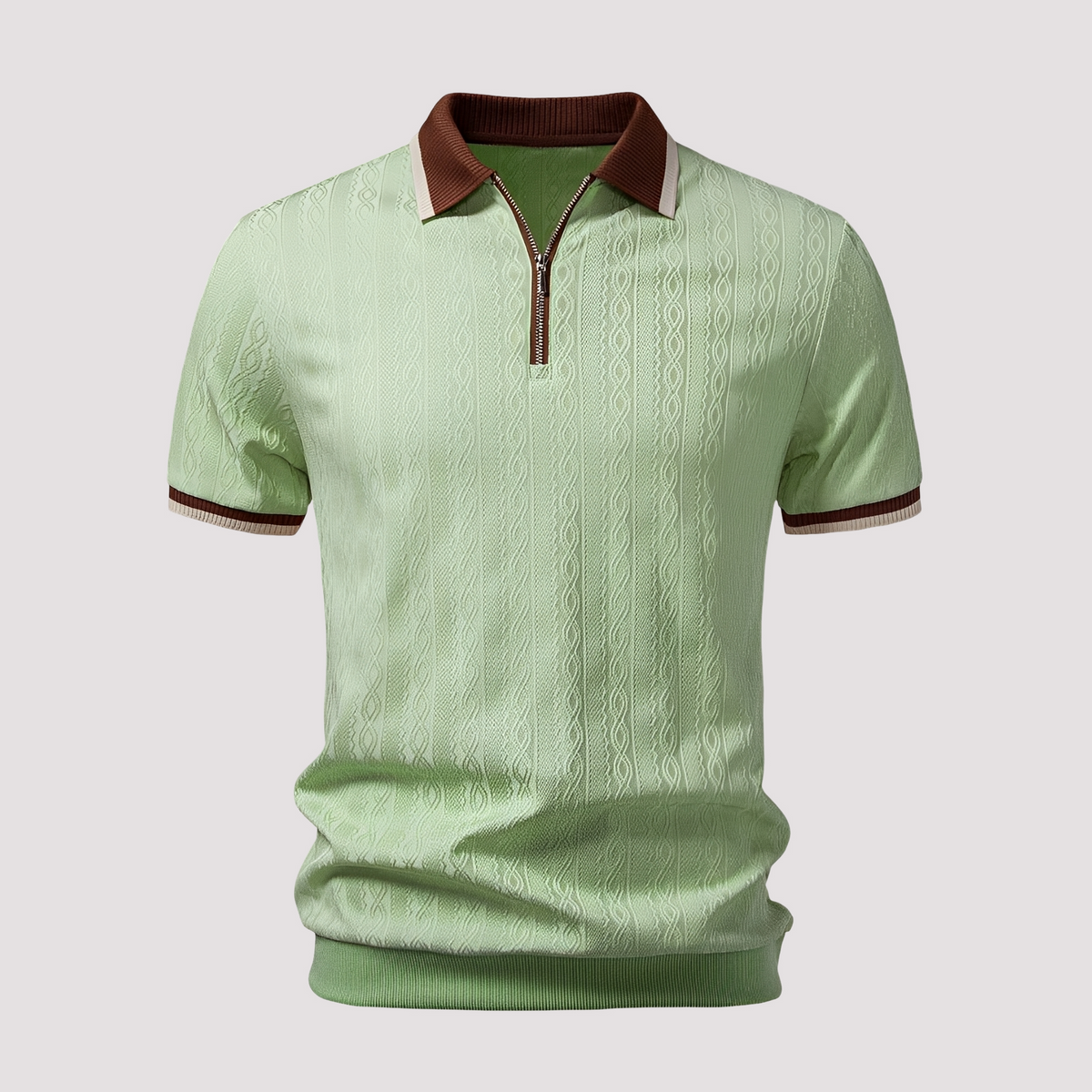 Bryn - Modisches Zip-Poloshirt