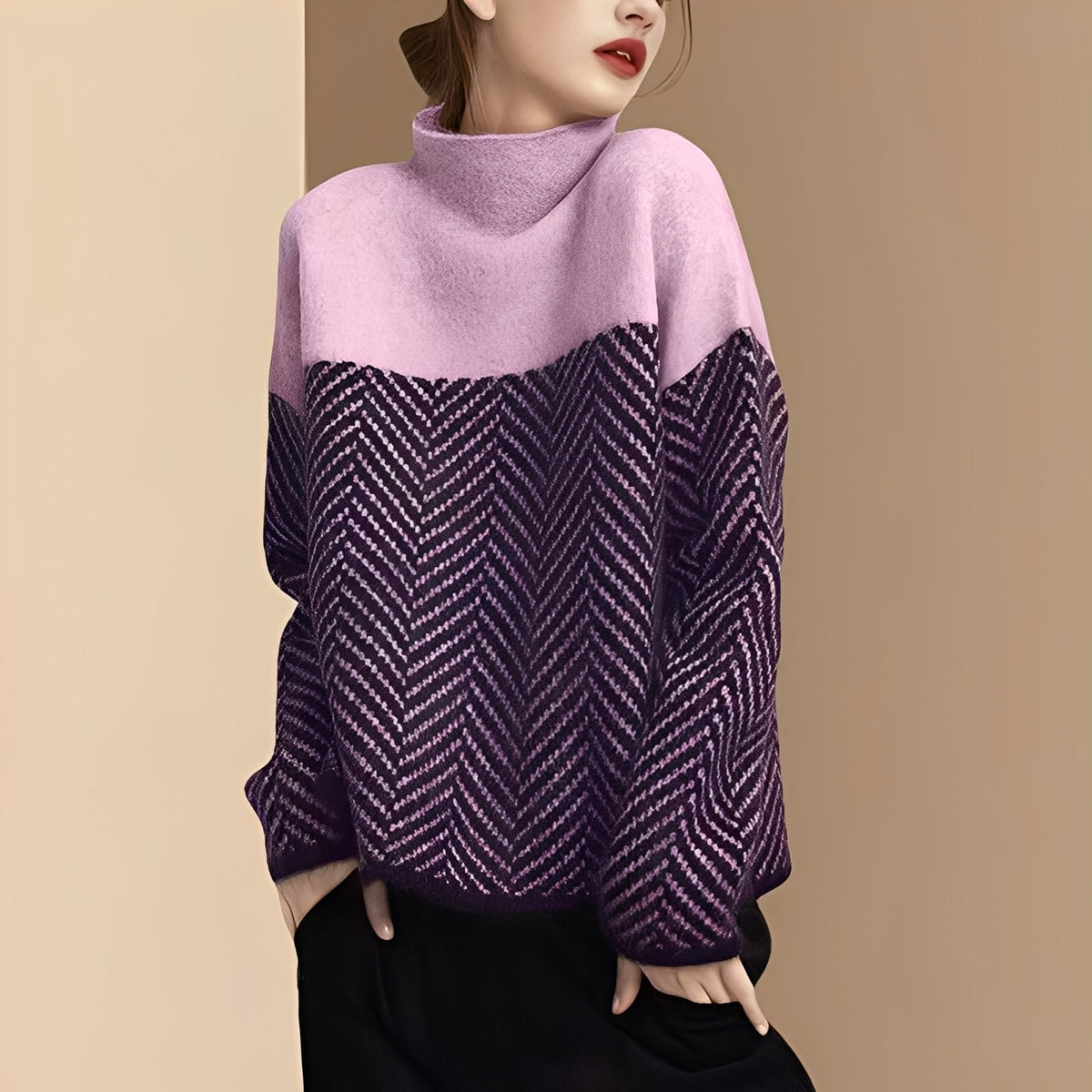 Maryann - Eleganter und weicher Rollkragenpullover