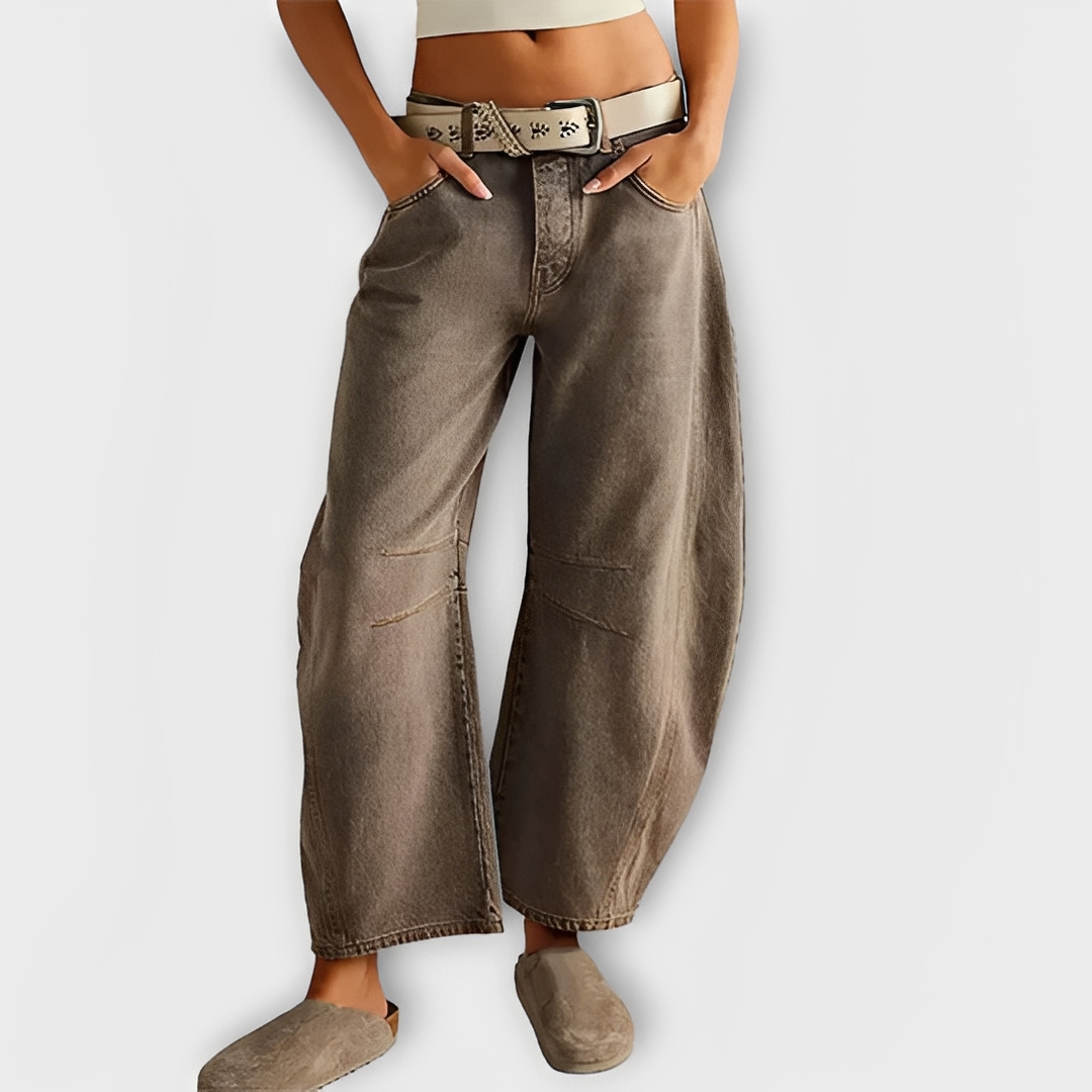 Vernadette - Bequemer breiter Jeans für Damen