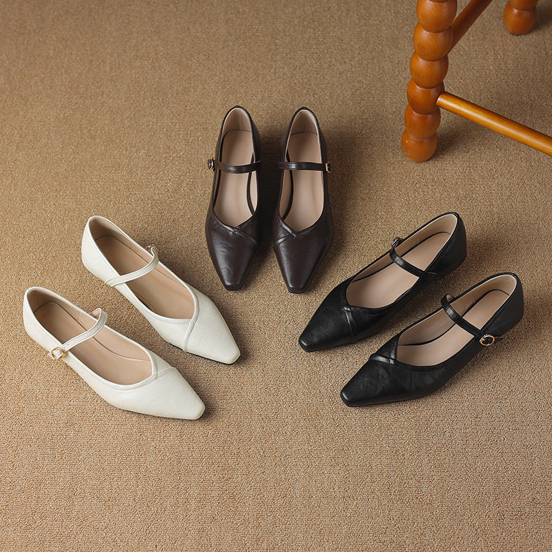 Isobella - Komfortable flache Pumps-Sandalen