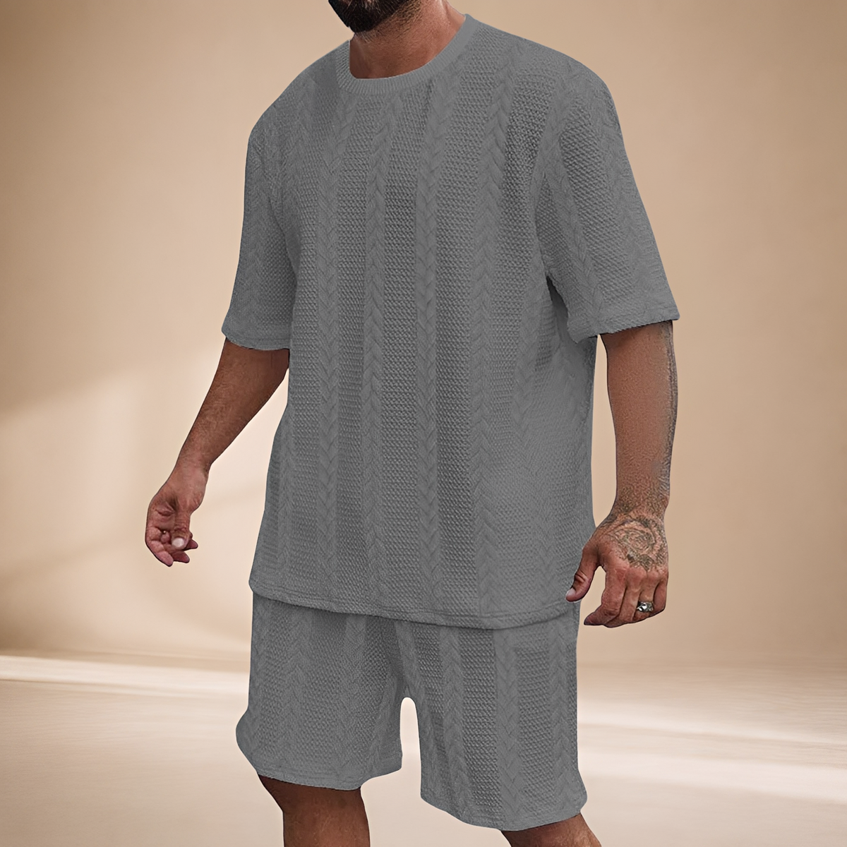 Johnston - Entspanntes Set aus Oberteil und Shorts
