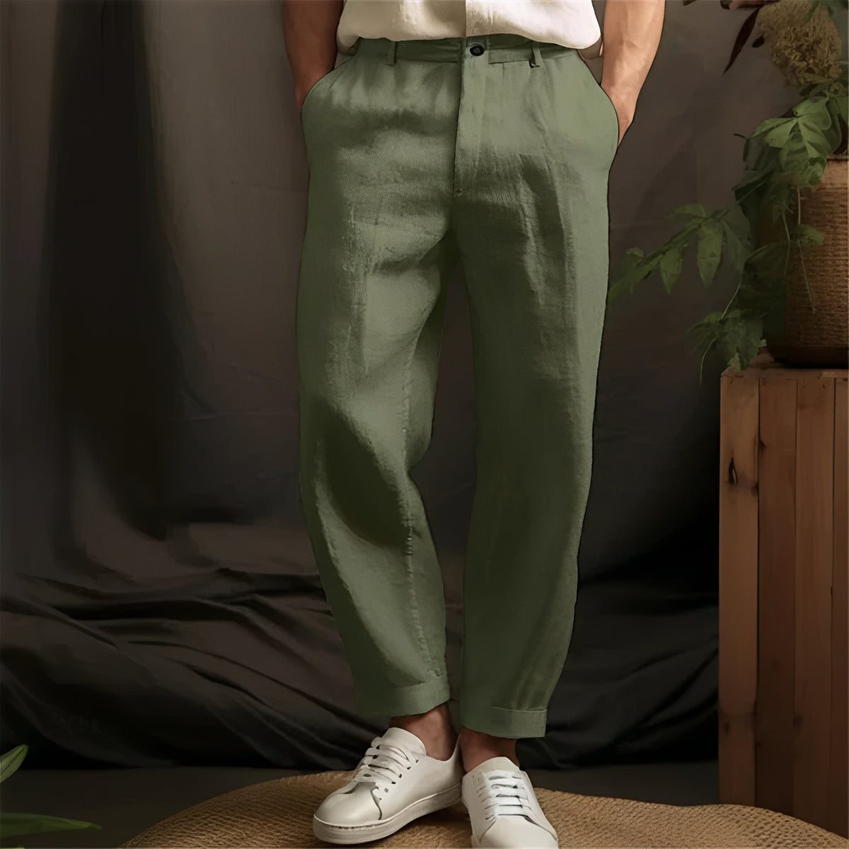 Eugene - Lässige, gerade geschnittene hose für Herren