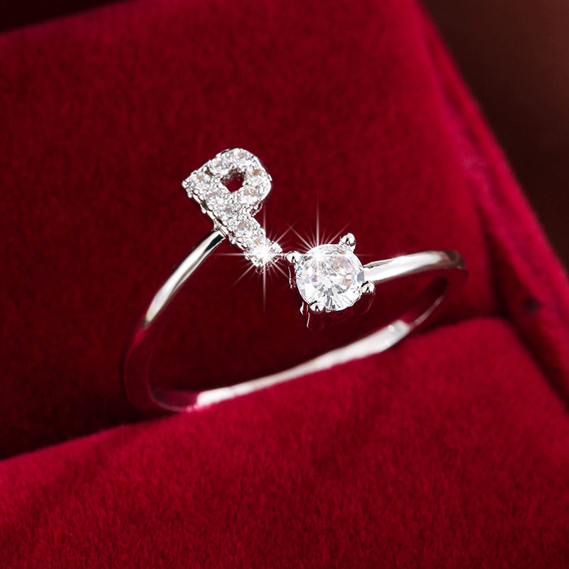 Nova – Stilvoller offener Ring mit Initiale