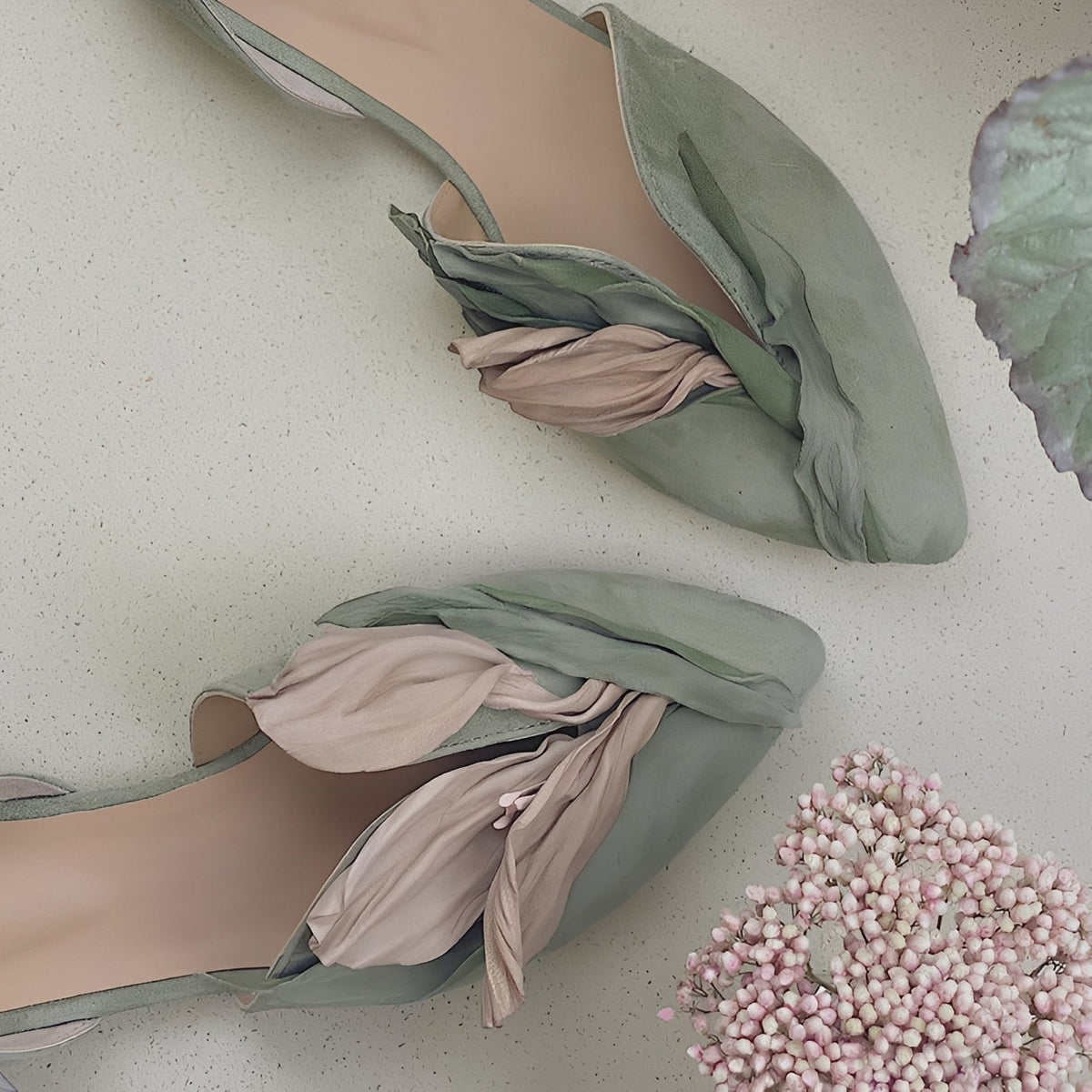 Jennifer - Schicke flache Damenschuhe mit Blumenmuster