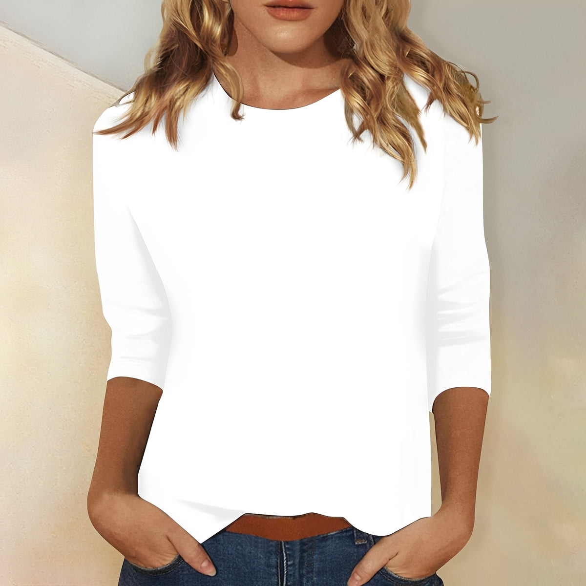 Kathryn - Lässiges Shirt mit 3/4-Ärmeln für Damen