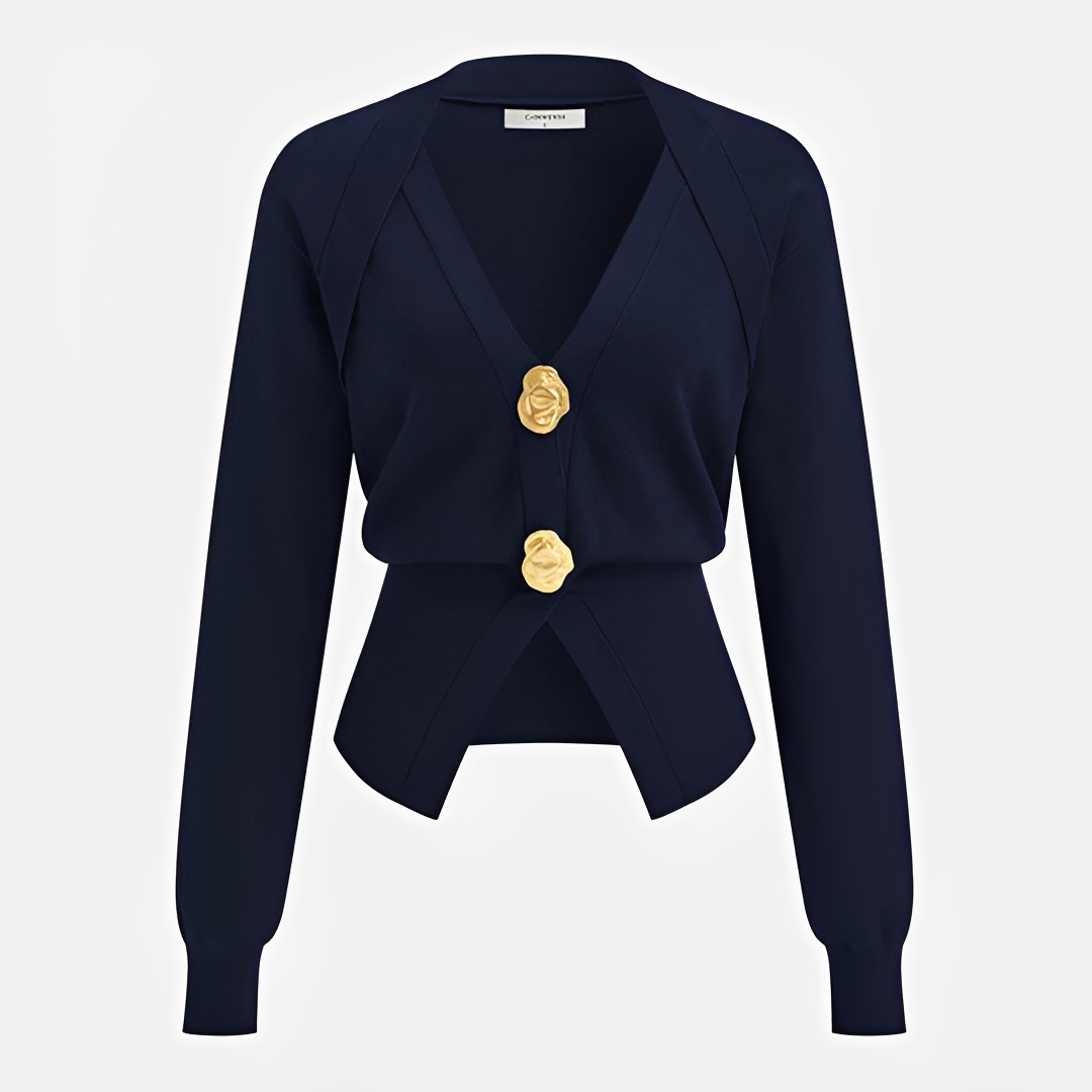 Kisha - Schicke Jacke mit V-Ausschnitt