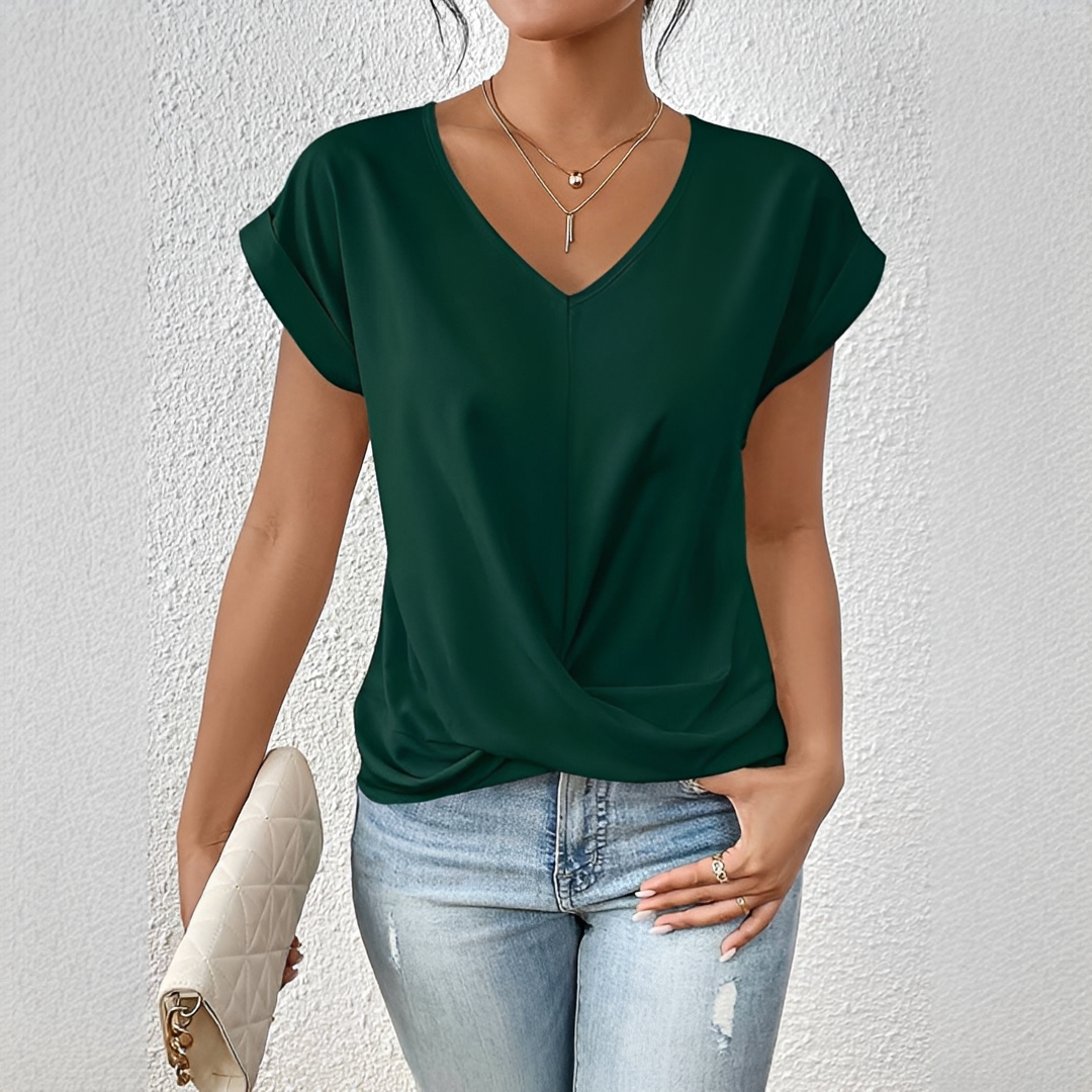 Paola - Elegantes T-Shirt mit kurzen Ärmeln für Damen
