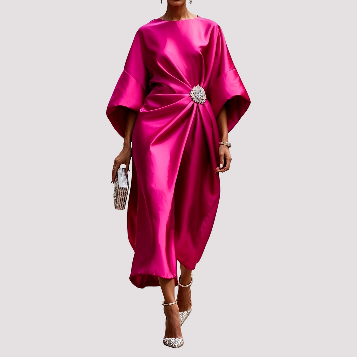Kay - Stilvolles Wickel-Midikleid