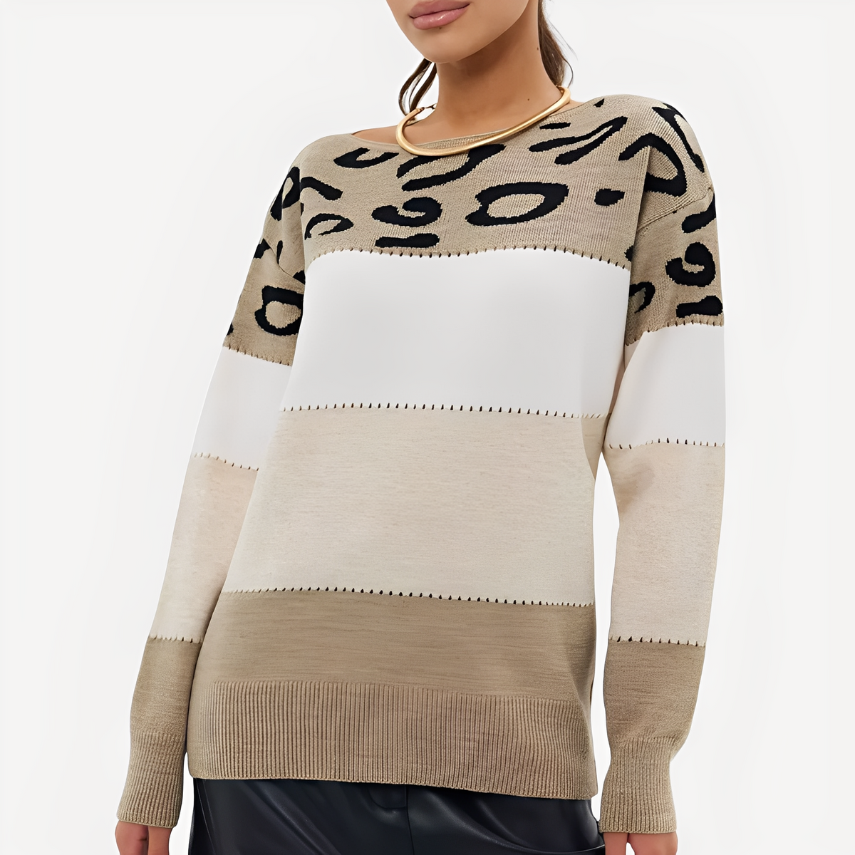 Anne - Eleganter Pullover mit Design