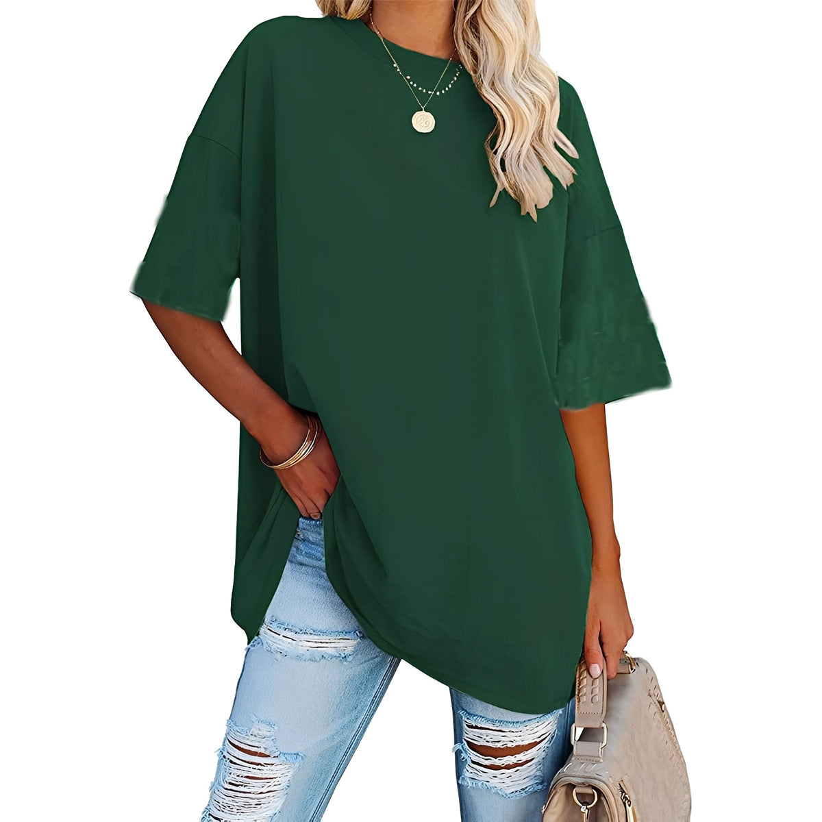 Alice - Weit geschnittenes T-Shirt mit breiten Schultern