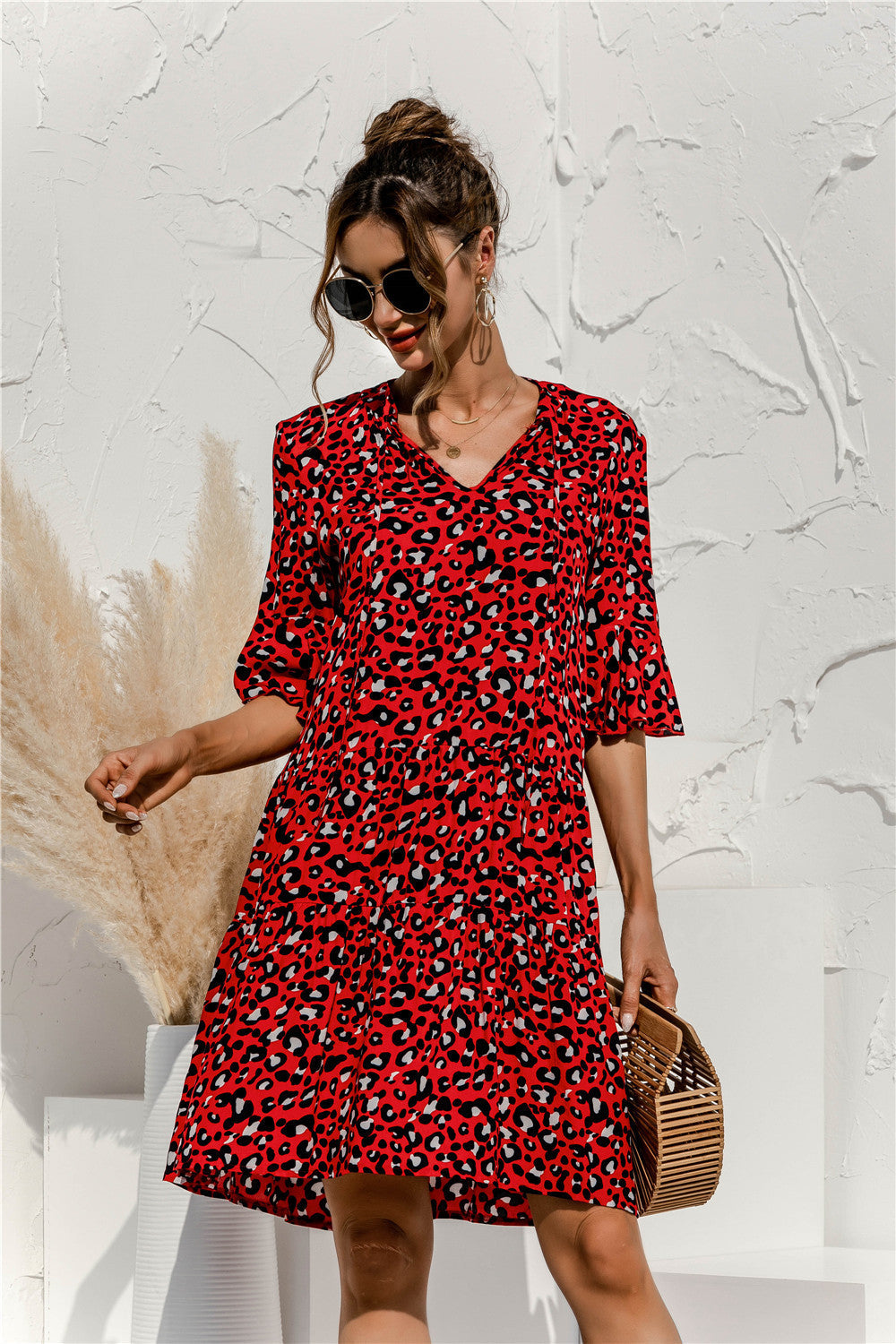 Liza - Trendiges Kleid mit weiten Ärmeln für Damen