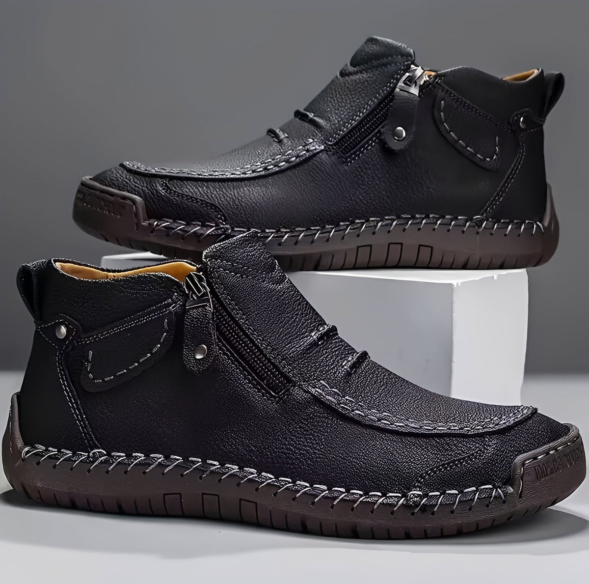 David - Stilvolle Stiefel mit Reißverschluss