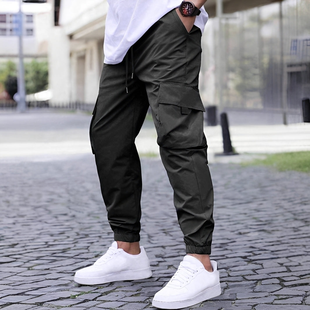 Ollie - Lässige, elastische Cargo-Jogginghose für Herren