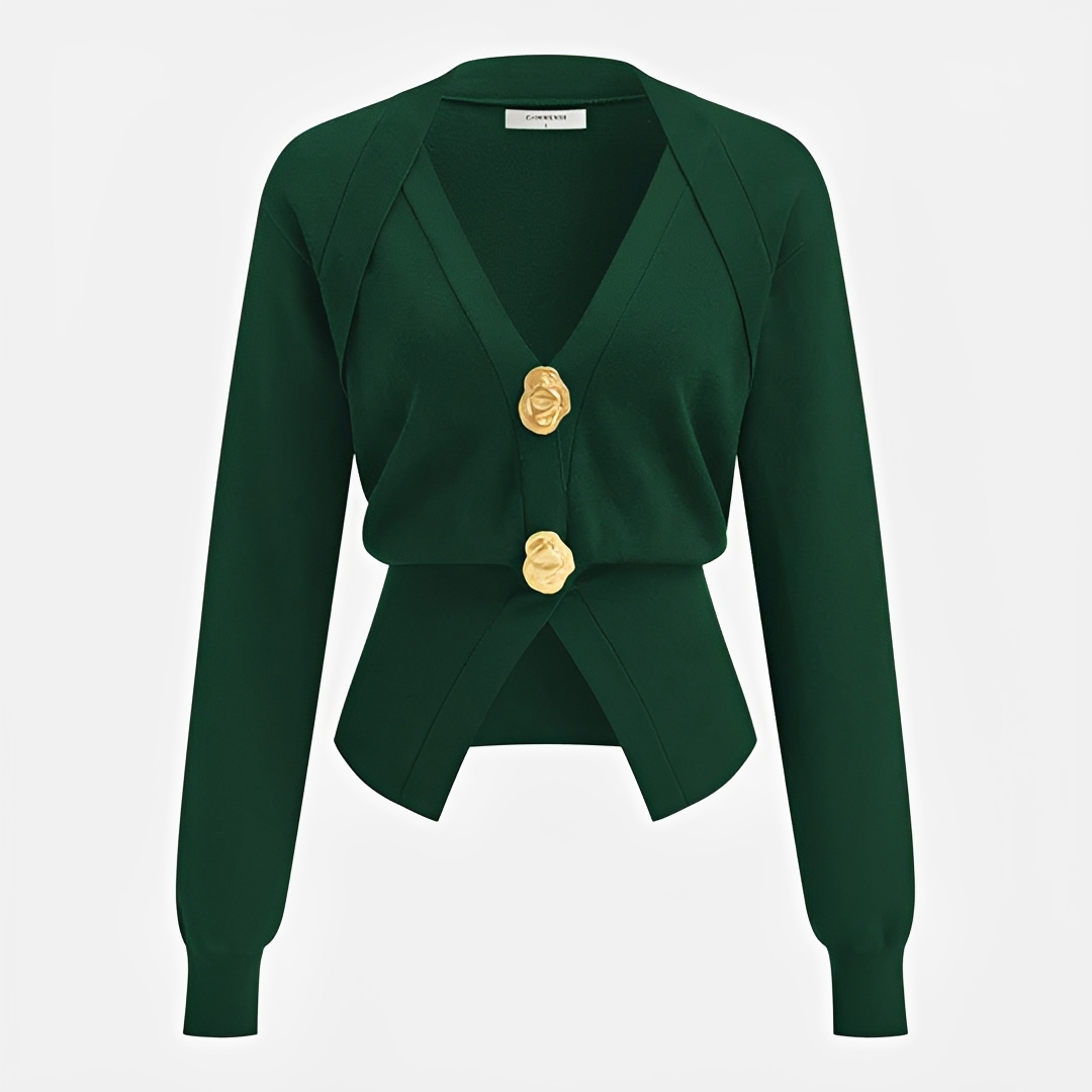 Kisha - Schicke Jacke mit V-Ausschnitt